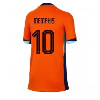Nizozemska Memphis Depay #10 Domaci Dres za Ženska EP 2024 Kratak Rukav